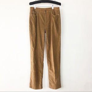 ⭐ Talbots Stretch Velveteen Pants Camel Size 6